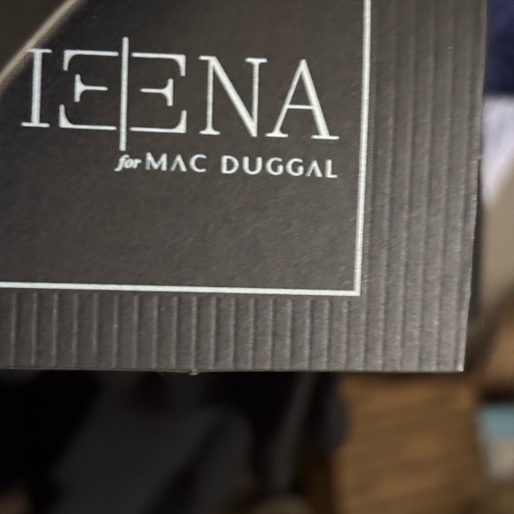 IEENA for Mac Duggal Black Tiered Midi Dress Ruffle Cocktail Size 4 NWT Formal - Picture 12 of 15